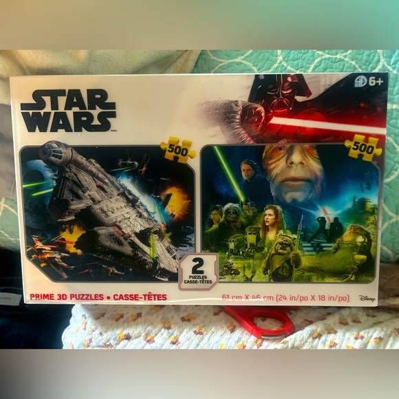 Star Wars Red and Green Puzzle Game Set - Picture 1 of 1